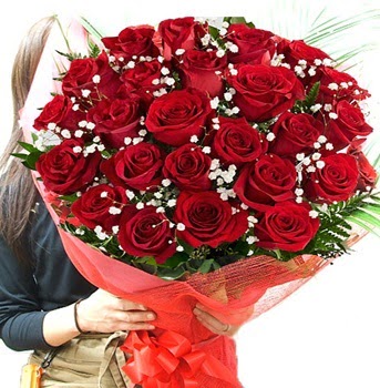 Kız isteme çiçeği buketi 33 adet kırmızı gül  Amasya çiçek gönderme sitemiz güvenlidir 