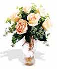  Amasya çiçek siparişi sitesi  6 adet sari gül ve cam vazo