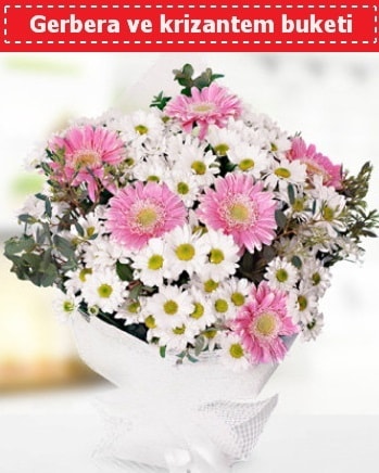 Papatya ve Gerbera Buketi  Amasya çiçek , çiçekçi , çiçekçilik 